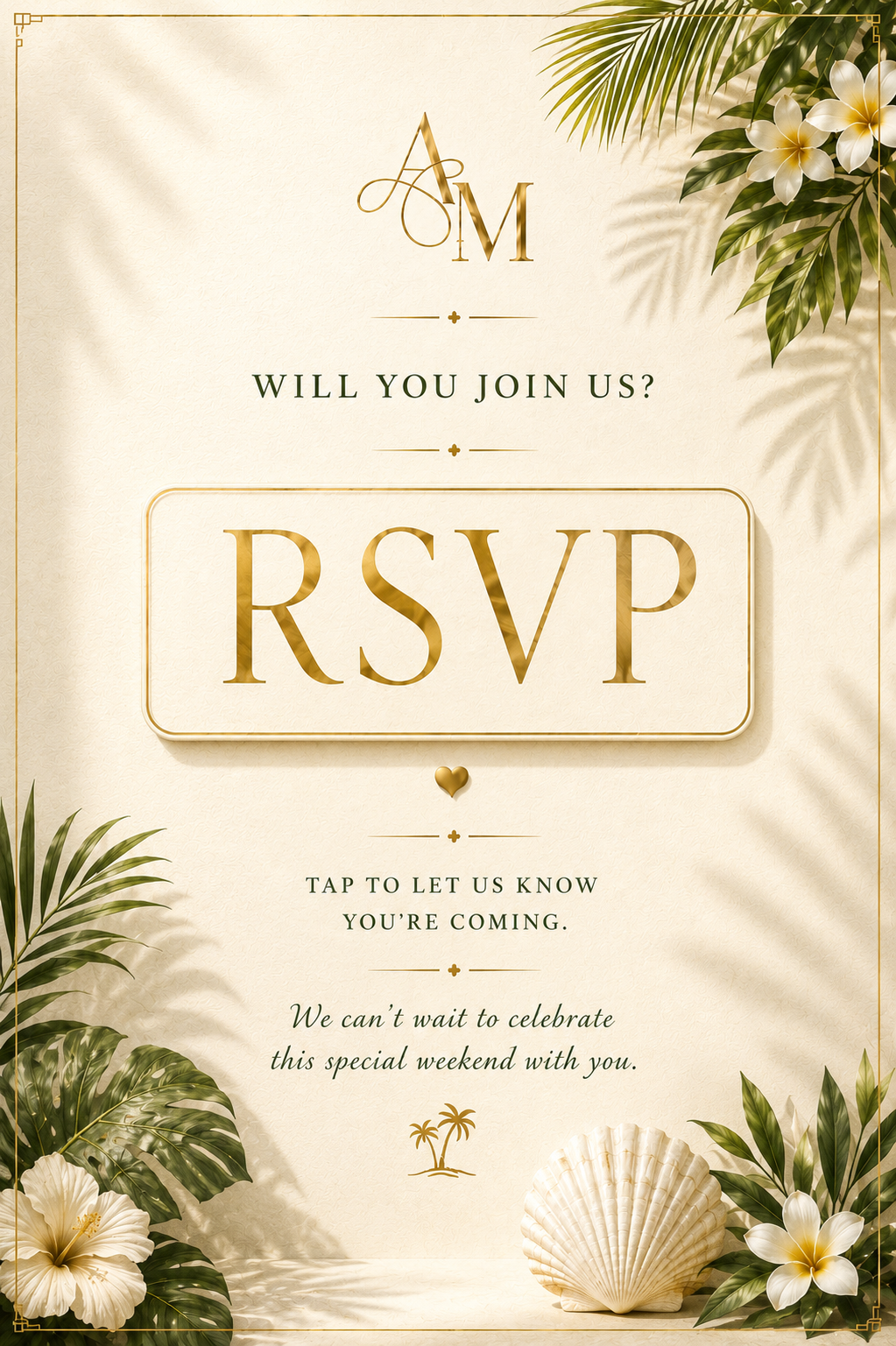 Will you join us? RSVP — tap to let us know you're coming